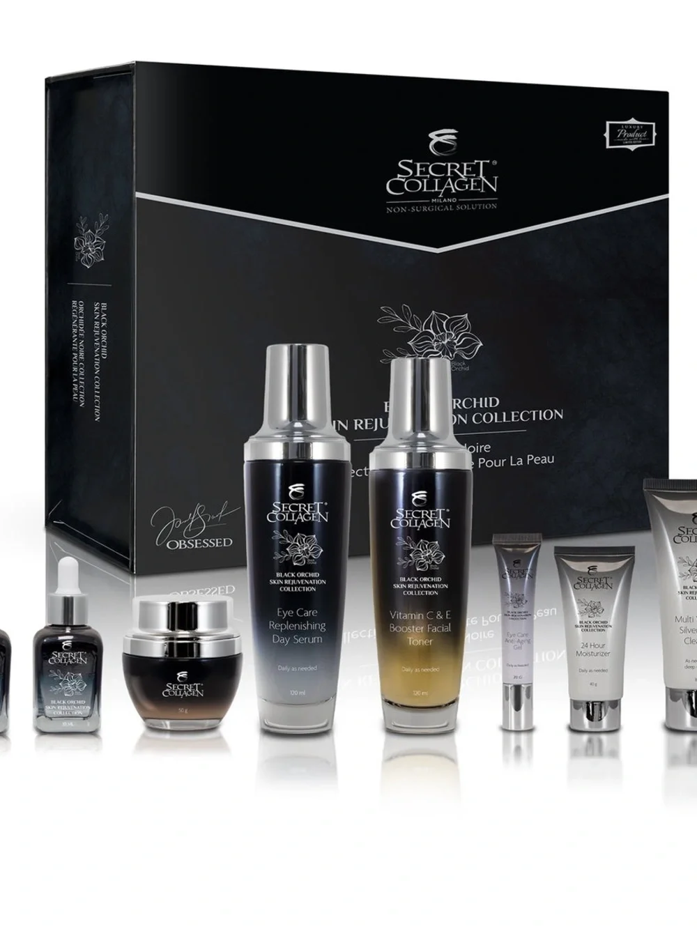 Men’s Grooming Moisturizer Set - Black & Silver